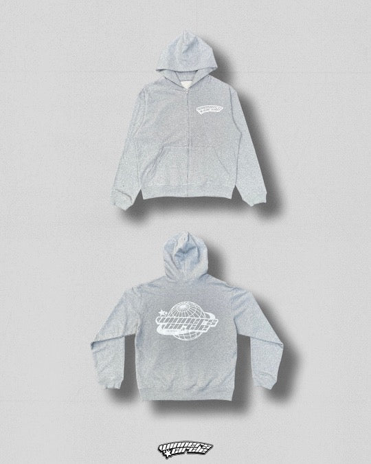 WNRS CRCL Gray Zip-Up